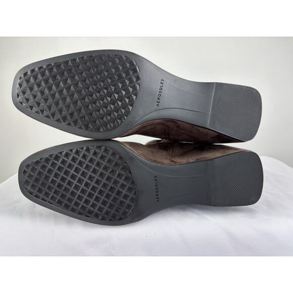 New Aerosoles Women's Anouk Mid Calf Boot Brown Faux Suede Size 7.5 - Picture 11 of 13